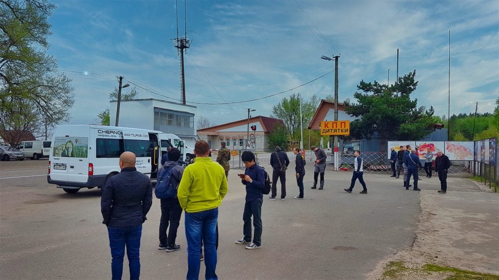 chernobyl exclusion zone checkpoint image