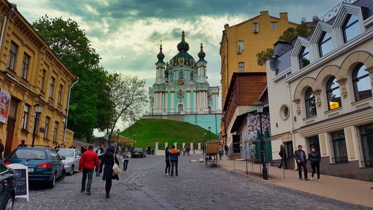 st andrews church kiev andriivskyi descent image