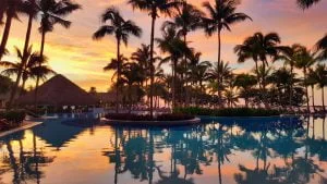 hotel melia habana cuba pool sunset
