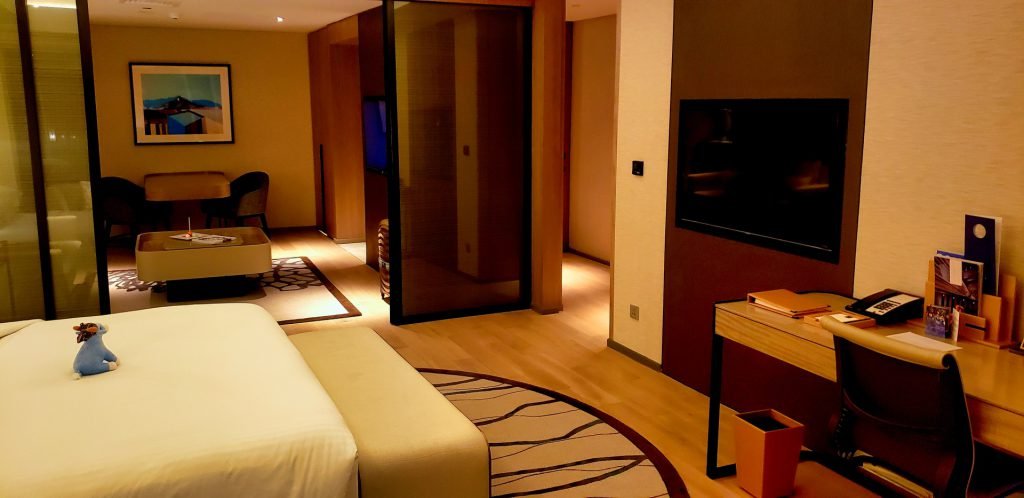 Conrad Manila Suite Bedroom and lounge