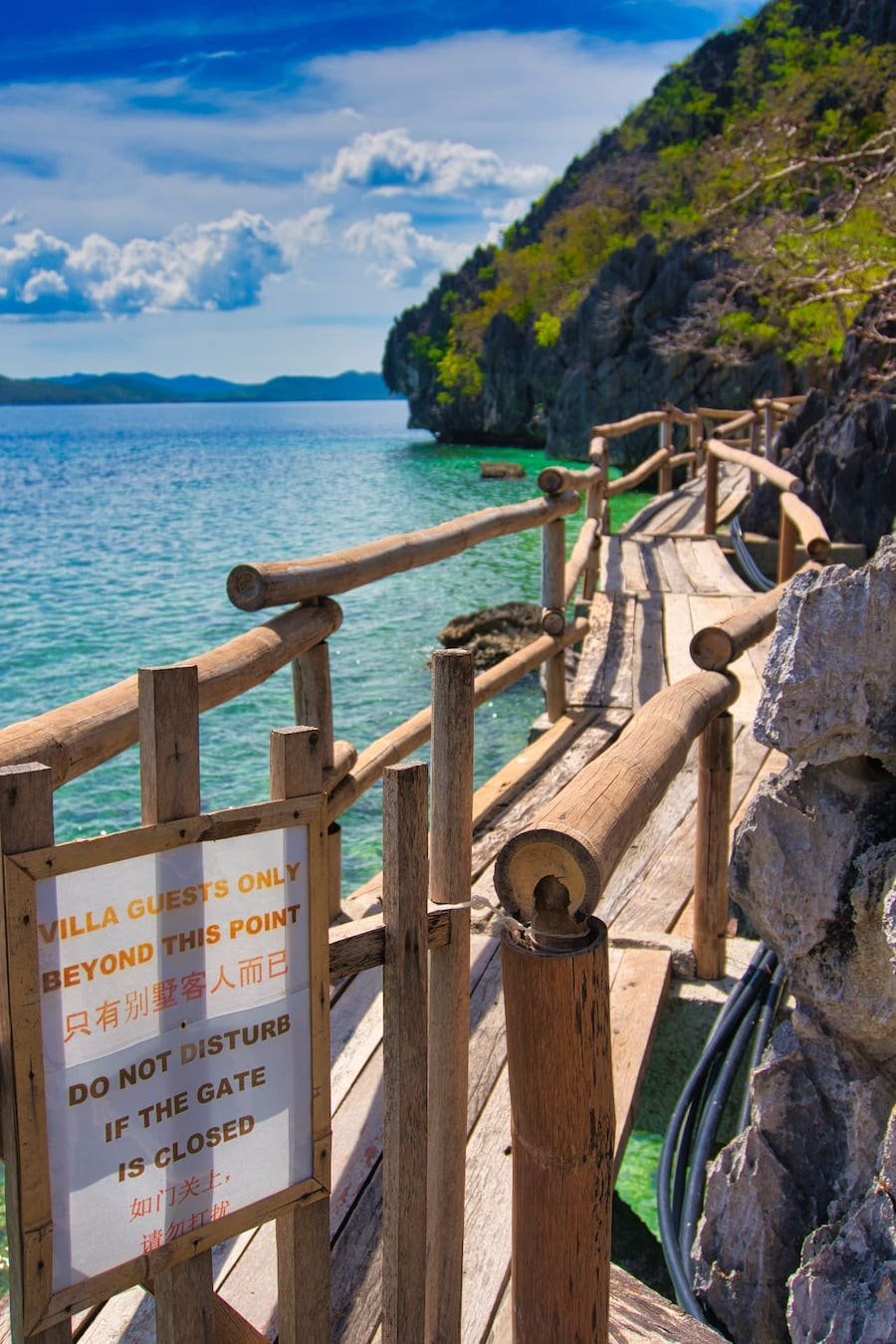 Sangat Island Dive Resort Villa Walkway to Villa