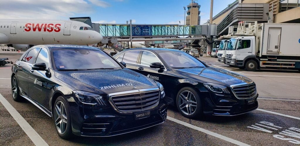 Swiss First Class Terminal Zurich limousine service cars