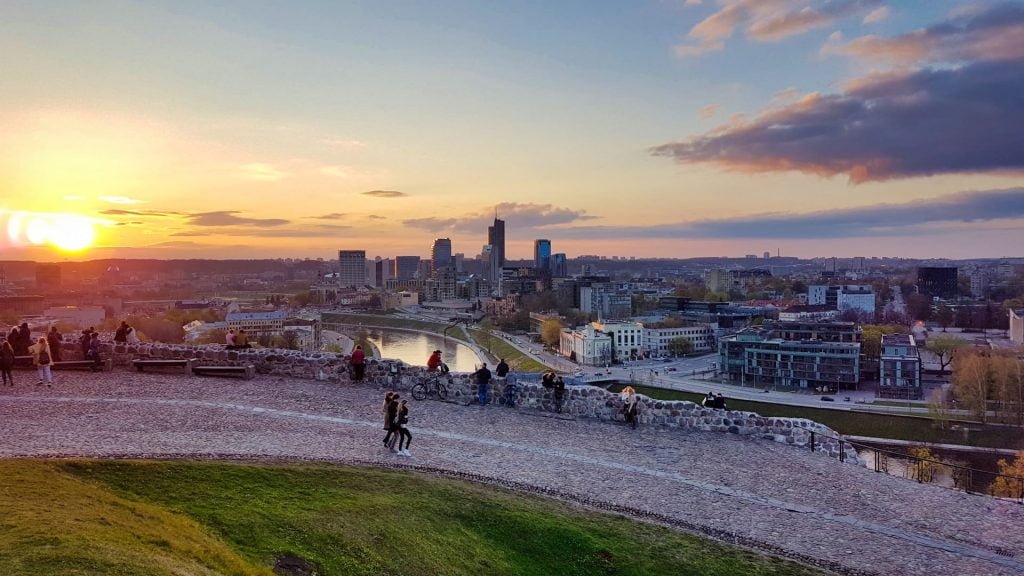 Vilnius Lithuania Sunset