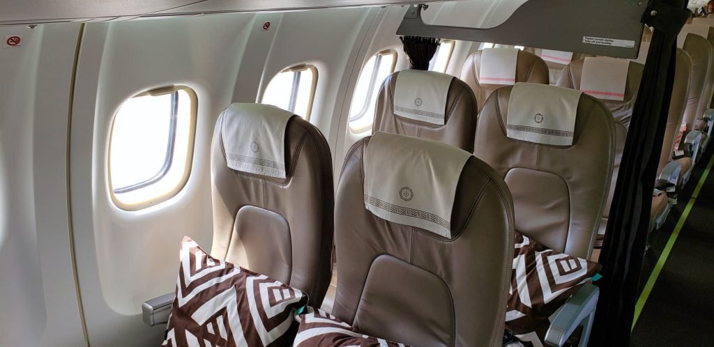fiji airways ATR72 business class seats