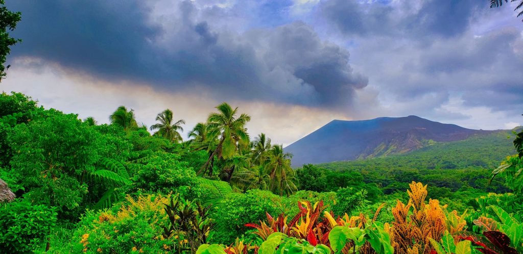 volcano island paradise view of mount yasur