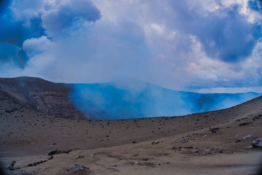 yasur volcano tanna vanuatu crater smoking