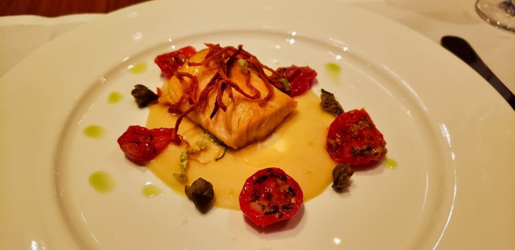 Cathay Pacific The Wing First Class Hong Kong Atlantic Salmon