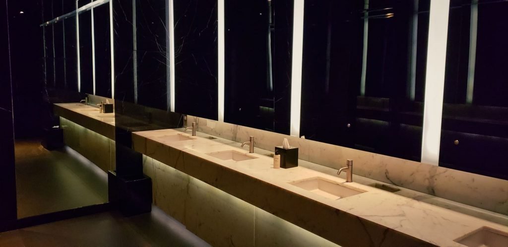 Cathay Pacific The Wing First Class Hong Kong Bathroom