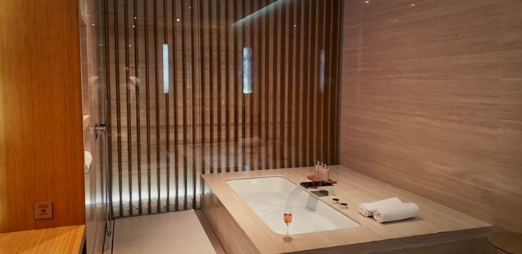 Cathay Pacific The Wing First Class Hong Kong Cabana Bathroom