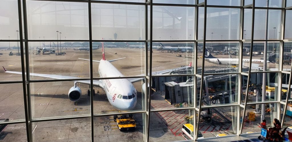 Cathay Pacific The Wing First Class Hong Kong View