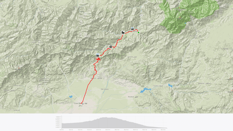 Cycle Morocco Day 2 route