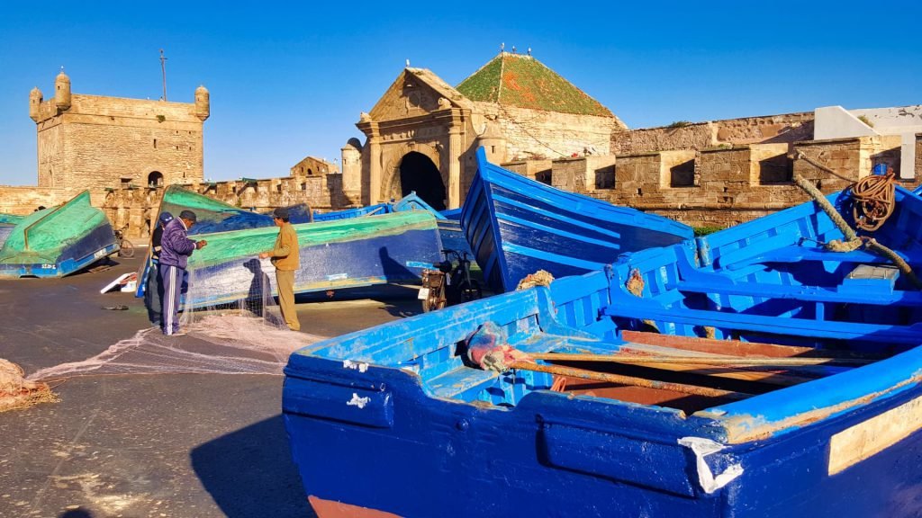 Cycle Morocco Essaouira boats