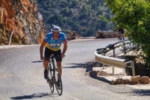 Cycle Morocco powering over the top