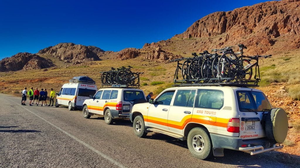 Cycle Morocco support vehicles