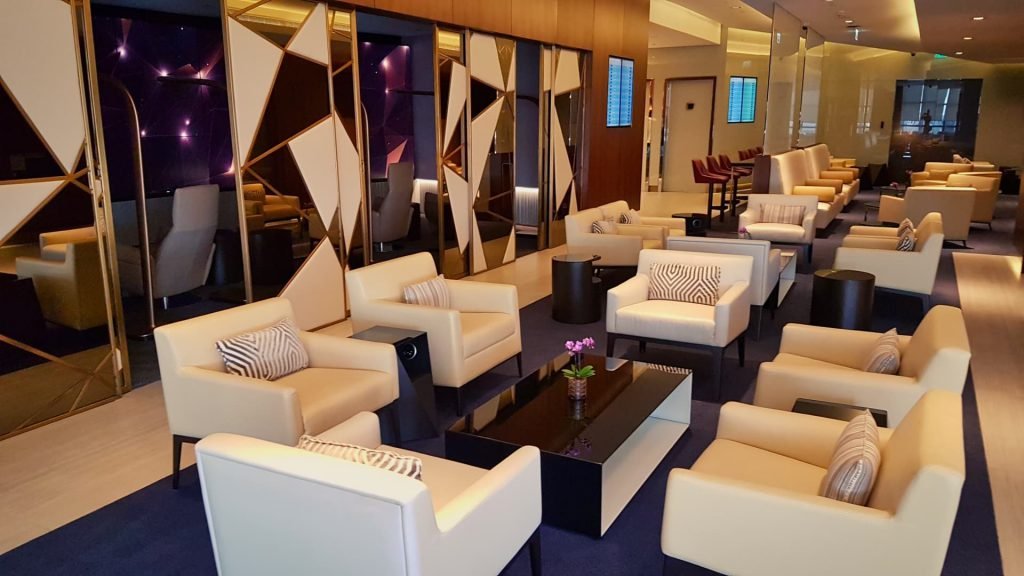 Etihad First Class Lounge Abu Dhabi Seating
