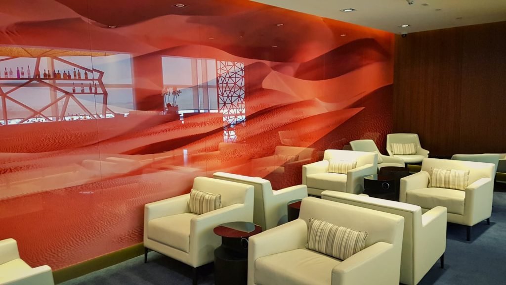 Etihad First Class Lounge Abu Dhabi Seating Area