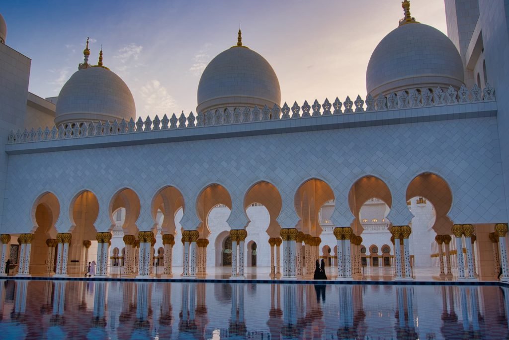 Sheikh Zayed Grand Mosque Dusk