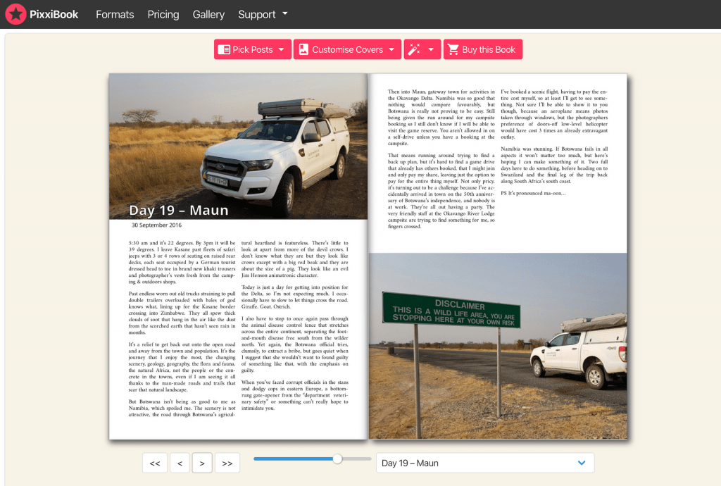 Photo Blog Book Layout 5